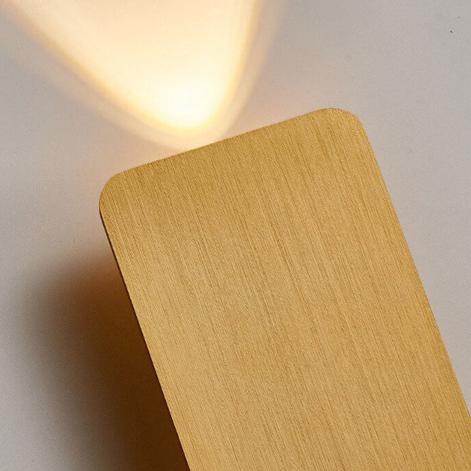 Nordic Minimalist Aluminum Rectangular Flat Panel 2-Light LED Wall Sconce Lamp