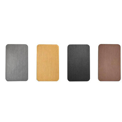 Nordic Minimalist Aluminum Rectangular Flat Panel 2-Light LED Wall Sconce Lamp