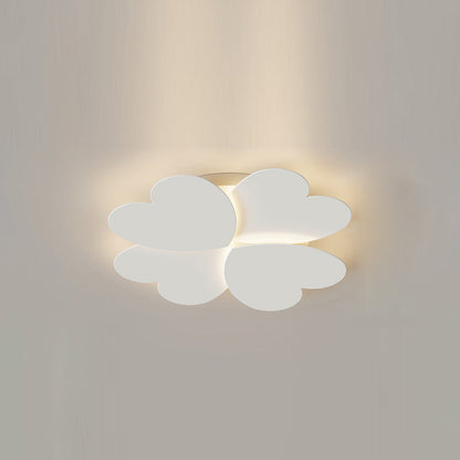 Modern Simplicity Love Heart Shape Acrylic Iron LED Flush Mount Ceiling Light For Bedroom