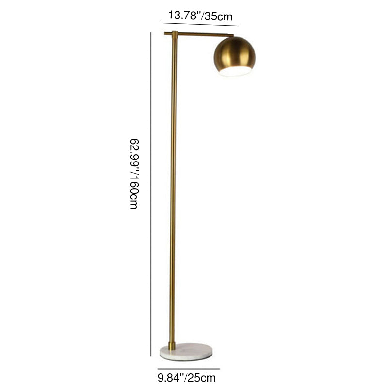 Nordic Light Luxury Iron 1-Light Standing Floor Lamp