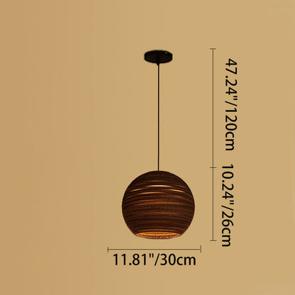 مصباح معلق عصري من الورق بتصميم بيضاوي كروي على شكل جرس شبه منحرف نصف دائري متعدد الأضلاع لغرفة الطعام 