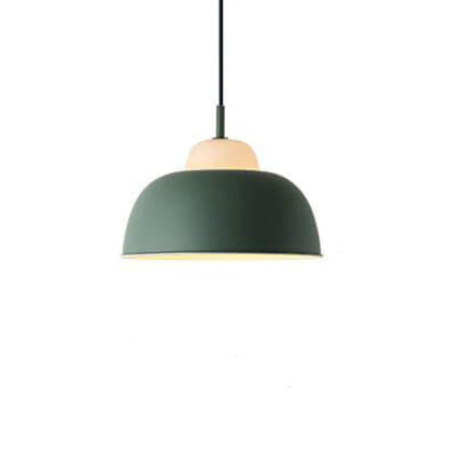 Nordic Creative Macaron Aluminum 1-Light Dome Pendant Light
