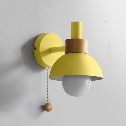 Nordic Macaron Globe 1-Light Wall Sconce Lamp