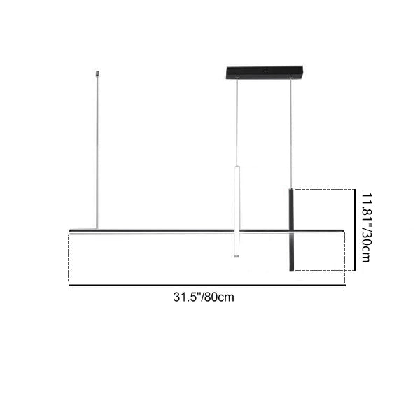 Modern Minimalist Long Line LED Chandelier