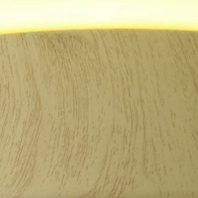 Modern Simple Wood Grain Round Iron LED Flush Mount Ceiling Light