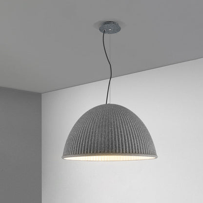 Contemporary Scandinavian Resin Half Circle Stripe Design 1-Light Pendant Light For Dining Room