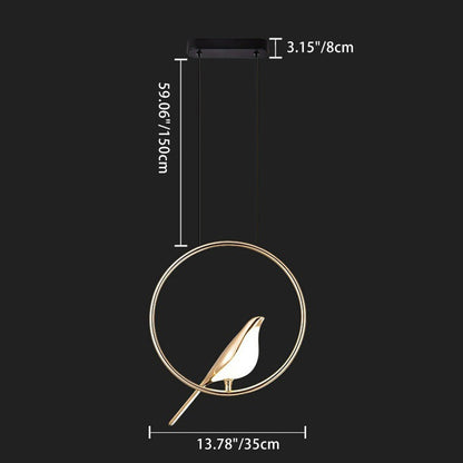ثريا LED مصنوعة من سبائك الزنك والأكريليك بتصميم دائري على شكل ماجباي بتصميم آرت ديكو لغرفة النوم 