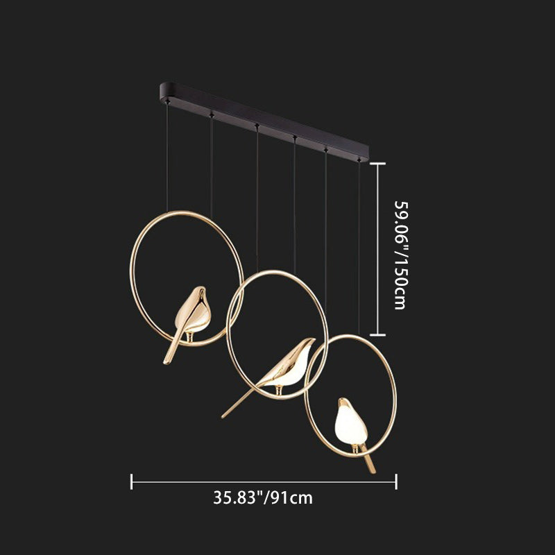 ثريا LED مصنوعة من سبائك الزنك والأكريليك بتصميم دائري على شكل ماجباي بتصميم آرت ديكو لغرفة النوم 