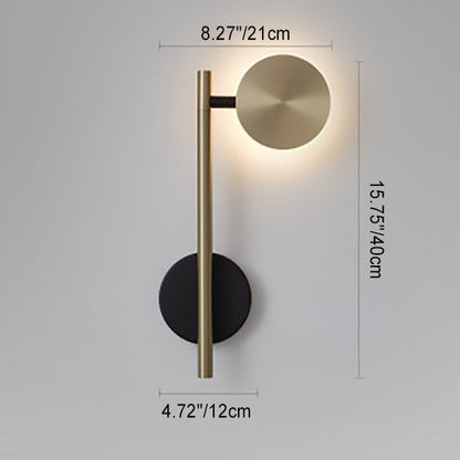 Contemporary Luxury Rotatable Long Cylinder Round Aluminum LED Wall Sconce Lamp For Living Room