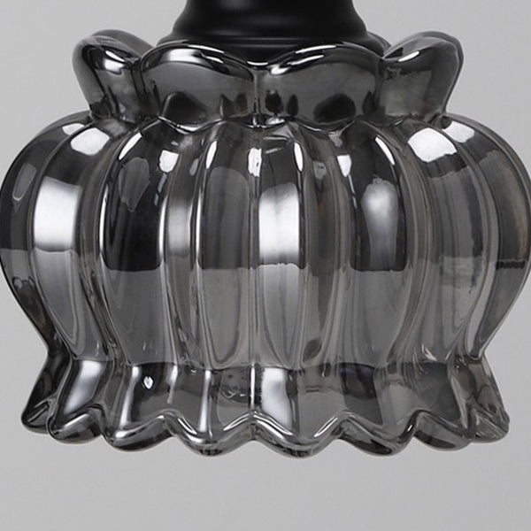 Traditional Vintage Pod Disc Iron Glass 1-Light Melting Wax Table Lamp For Bedroom