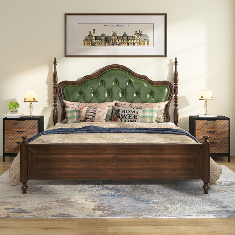 Modern Minimalist Solid Wood Rectangular Nightstand With 3-Drawer For Bedroom