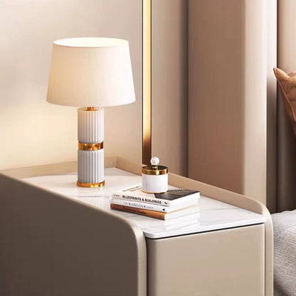 Contemporary Nordic Slab Faux Leather Solid Wood And Carbon Steel Narrow Rectangular Nightstand With 2 Drawers For Bedroom