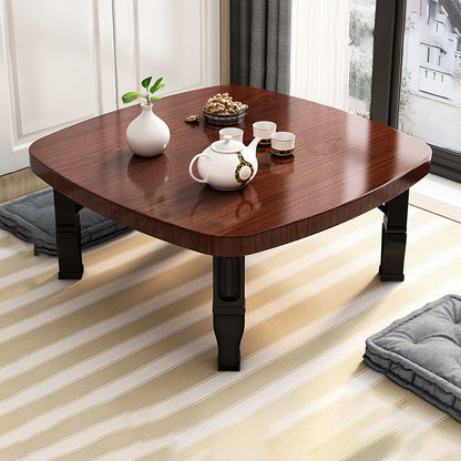 Modern Minimalist Fiberboard PP Square Rectangular Foldable Low Coffee Table For Bedroom Or Window Seating