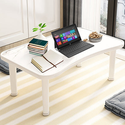 Modern Minimalist Fiberboard PP Square Rectangular Foldable Low Coffee Table For Bedroom Or Window Seating