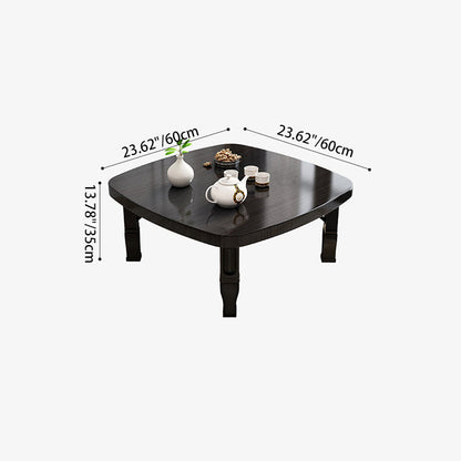 Modern Minimalist Fiberboard PP Square Rectangular Foldable Low Coffee Table For Bedroom Or Window Seating
