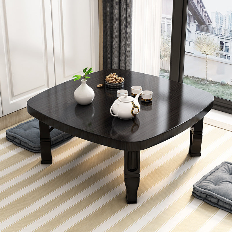 Modern Minimalist Fiberboard PP Square Rectangular Foldable Low Coffee Table For Bedroom Or Window Seating