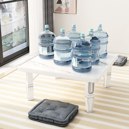 Modern Minimalist Fiberboard PP Square Rectangular Foldable Low Coffee Table For Bedroom Or Window Seating
