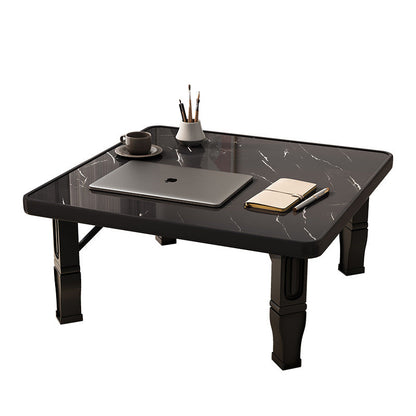 Modern Minimalist Fiberboard PP Square Rectangular Foldable Low Coffee Table For Bedroom Or Window Seating