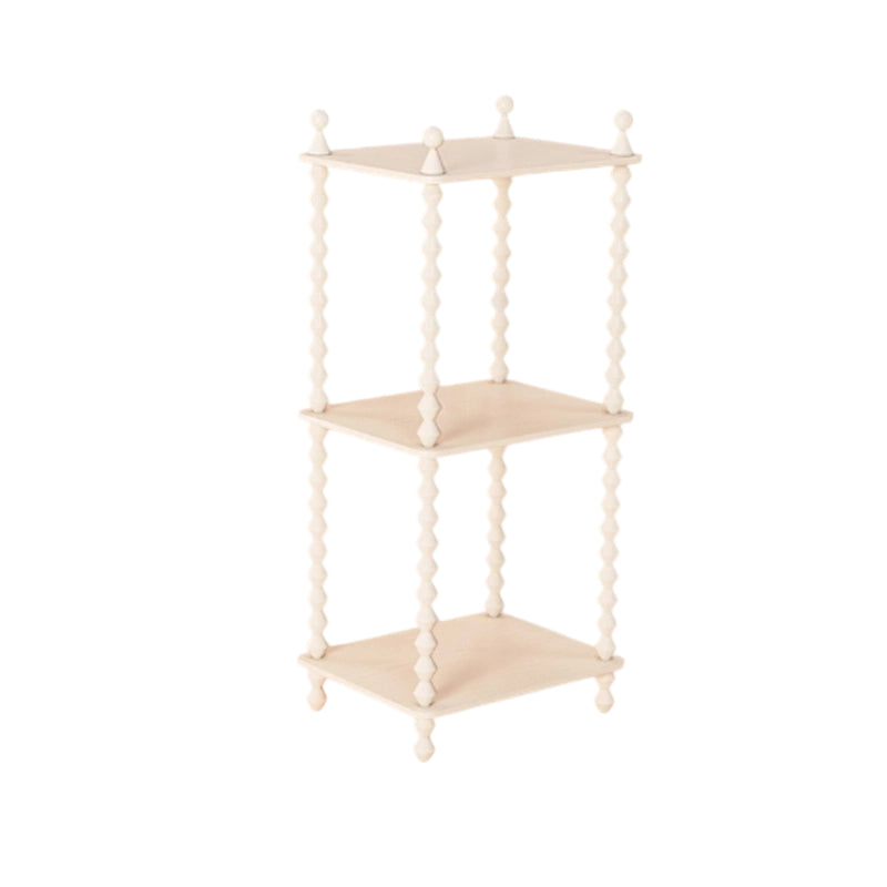 Traditional French Solid Rubberwood Acrylic Rectangular Spiral Column Display Rack 2/3/4/5 Tiers For Living Room Or Bedroom