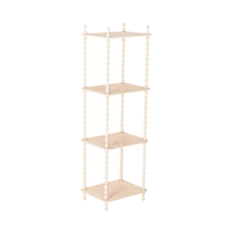 Traditional French Solid Rubberwood Acrylic Rectangular Spiral Column Display Rack 2/3/4/5 Tiers For Living Room Or Bedroom