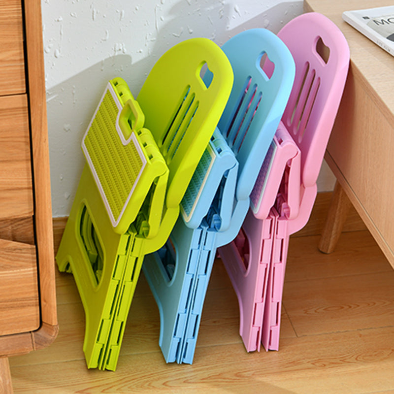 Modern Minimalist PP Hollow Rectangular Kids Dining Table & Chair Set With Foldable Design For Dining Room Or Living Room