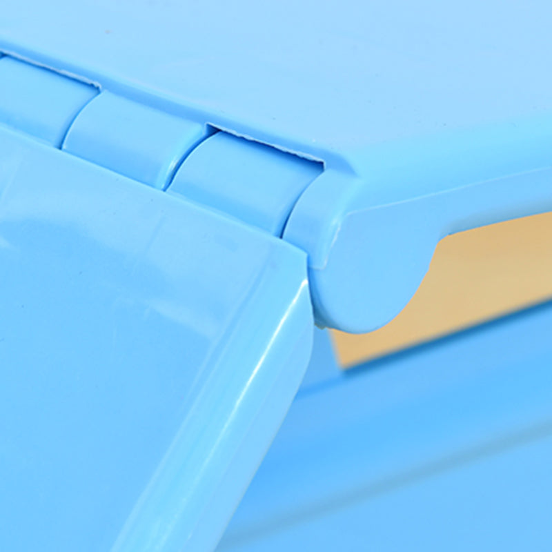 Modern Minimalist PP Hollow Rectangular Kids Dining Table & Chair Set With Foldable Design For Dining Room Or Living Room