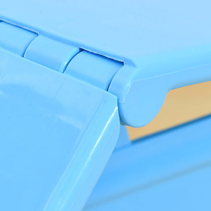 Modern Minimalist PP Hollow Rectangular Kids Dining Table & Chair Set With Foldable Design For Dining Room Or Living Room