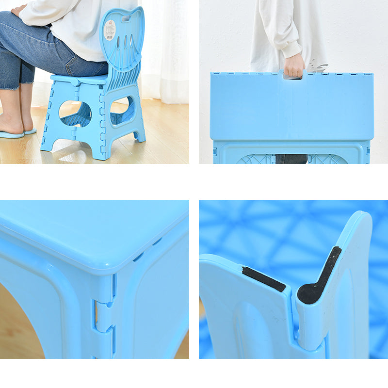 Modern Minimalist PP Hollow Rectangular Kids Dining Table & Chair Set With Foldable Design For Dining Room Or Living Room