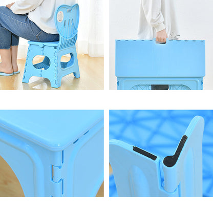 Modern Minimalist PP Hollow Rectangular Kids Dining Table & Chair Set With Foldable Design For Dining Room Or Living Room