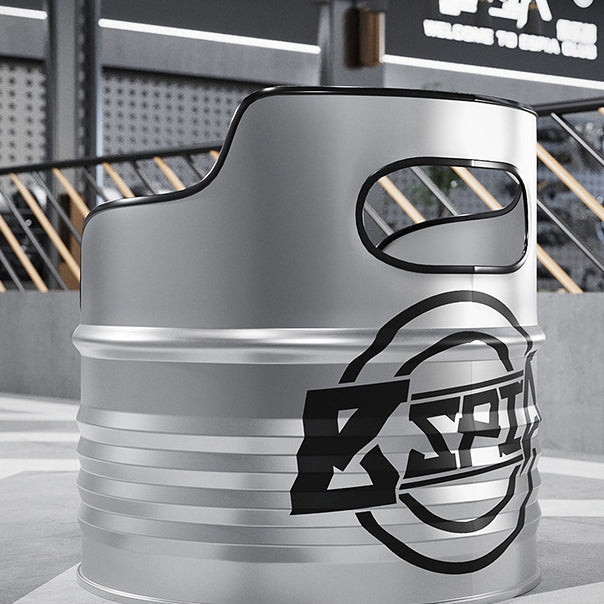 Contemporary Industrial Iron Pine Wood Leather Oil Drum Round Rectangular Coffee Table & Sofa Set For Dining Room