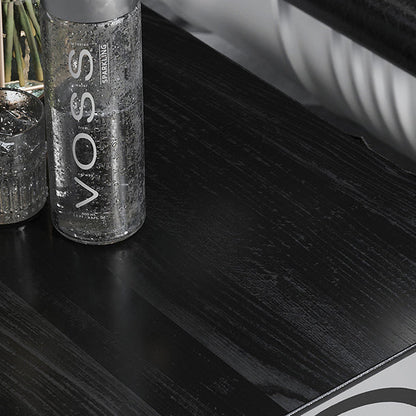 Contemporary Industrial Iron Pine Wood Leather Oil Drum Round Rectangular Coffee Table & Sofa Set For Dining Room