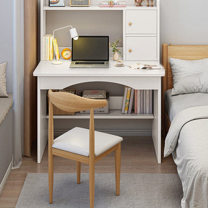 Modern Minimalist Rectangular Medium-Density Fiberboard Makeup Vanity 2 Cabinets For Bedroom