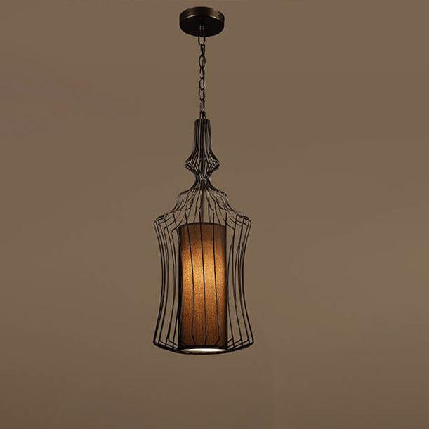 Industrial Retro Metal Birdcage 1-Light Lantern Pendant Light