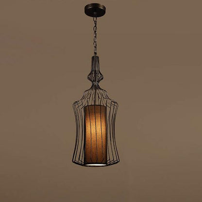 Industrial Retro Metal Birdcage 1-Light Lantern Pendant Light