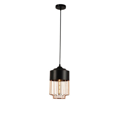 Nordic Creative Iron Geometry Plating Rose Gold 1-Light Pendant Light