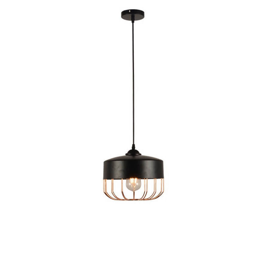 Nordic Creative Iron Geometry Plating Rose Gold 1-Light Pendant Light