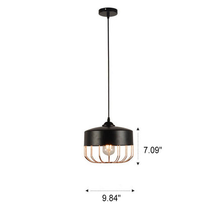 Nordic Creative Iron Geometry Plating Rose Gold 1-Light Pendant Light