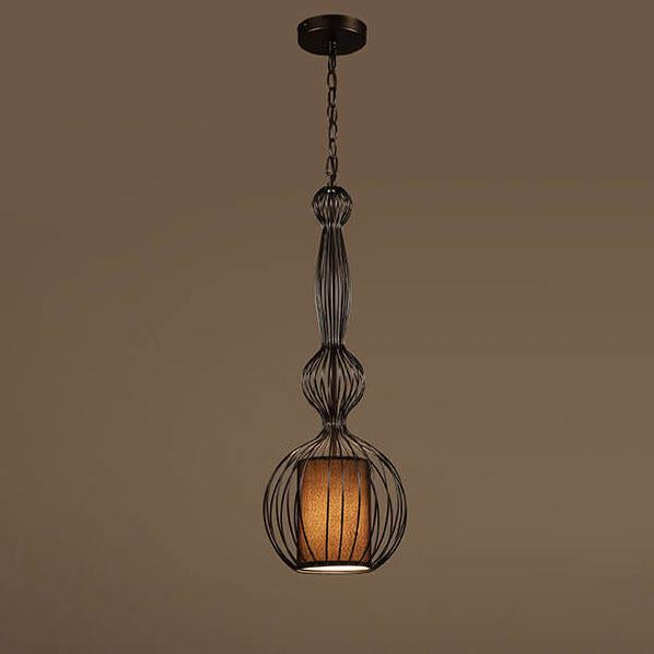 Industrial Retro Metal Birdcage 1-Light Lantern Pendant Light