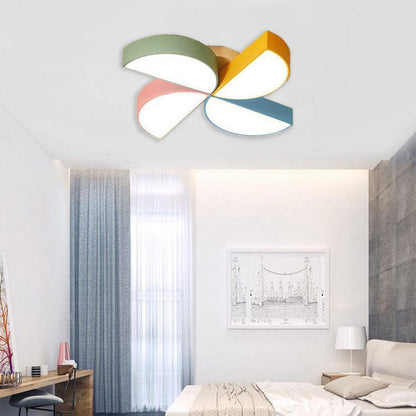 Creative Acrylic Pinwheel LED Flush Mount Ceiling Light