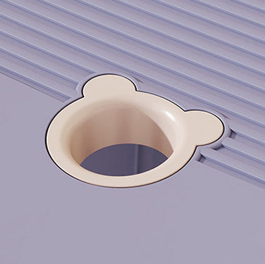 Contemporary Nordic Full Plastic Anti-slip Dining Chair Backless Armless For Dining Room