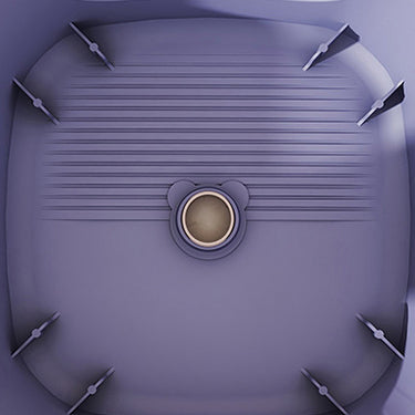 Contemporary Nordic Full Plastic Anti-slip Dining Chair Backless Armless For Dining Room