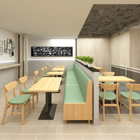 Modern Simplicity Faux Nappa Leather Solid Wood Dining Chair Backrest Armless For Dining Room