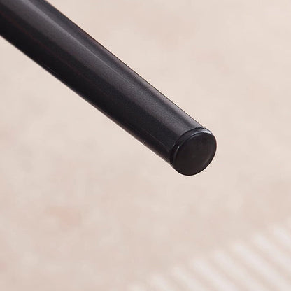 Contemporary Nordic Faux Leather Carbon Steel Dining Chair Backrest Armless For Dining Room