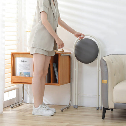 Modern Simplicity PU Iron Foldable Bar Stool Backrest Armless For Dining Room