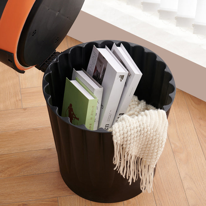 Contemporary Creative Bucket Storage PP PU Dining Chair Backrest Armless For Dining Room