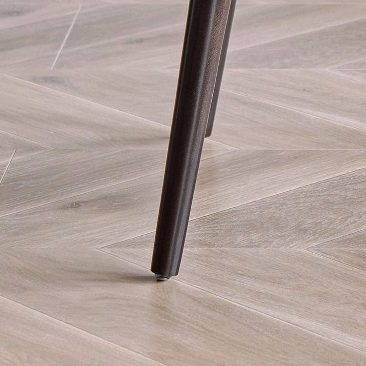 Traditional French Flannelette Solid Wood Dining Chair Backrest Armless For Dining Room