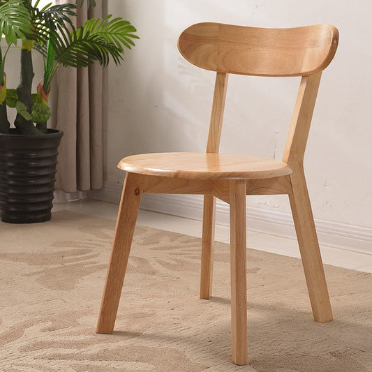 Contemporary Simplicity Full Solid Wood Dining Chair Backrest Armless For Dining Room