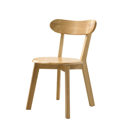 Contemporary Simplicity Full Solid Wood Dining Chair Backrest Armless For Dining Room