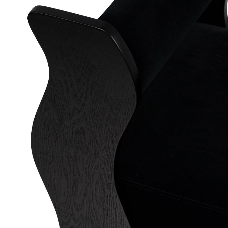 Traditional French Square Cylinder Wave Frame Fabric Willow Wood Vanity Stool Backrest Armless For Bedroom