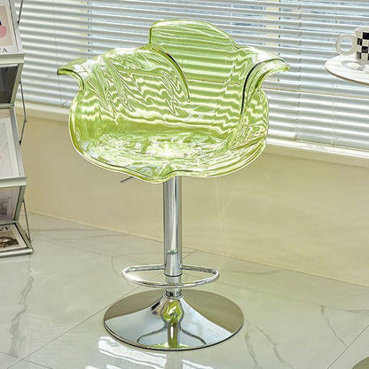 Contemporary Nordic Bud Injection Molding Iron Bar Stool Backrest Armrest For Dining Room